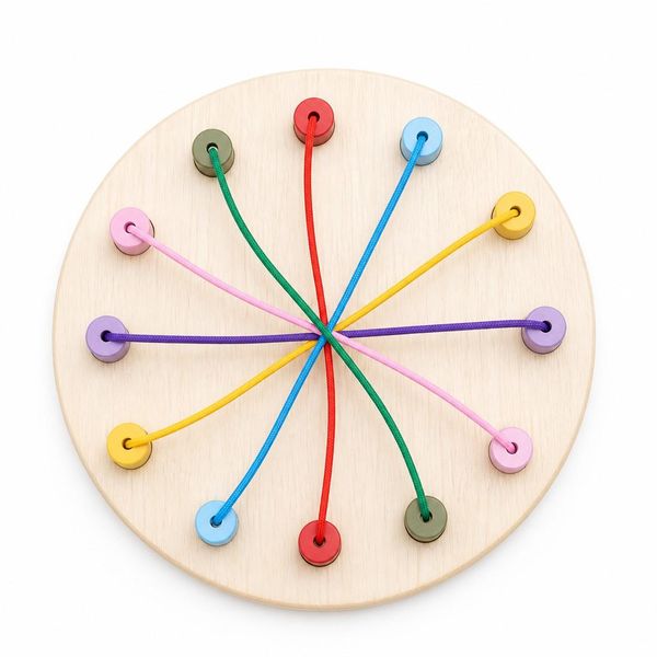 Rainbow Circle Thread Game